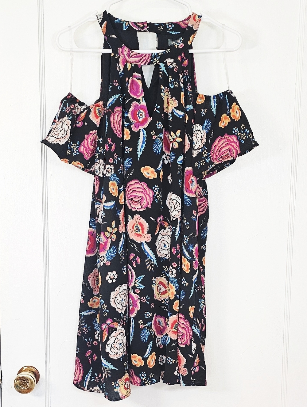 Lily Rose Cold Shoulder FloralDress